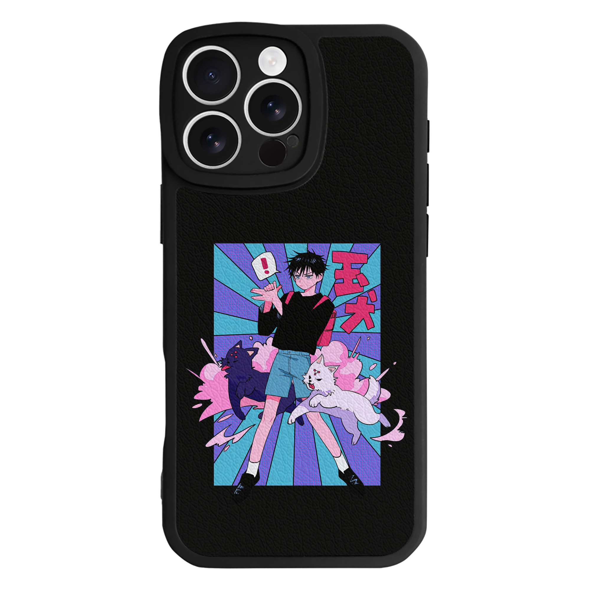 （画像用） 呪術廻戦 Jujutsu Kaisen 【iPhone 16シリーズ対応】シリコンスマホケース（レザー調） 材質：シリコン